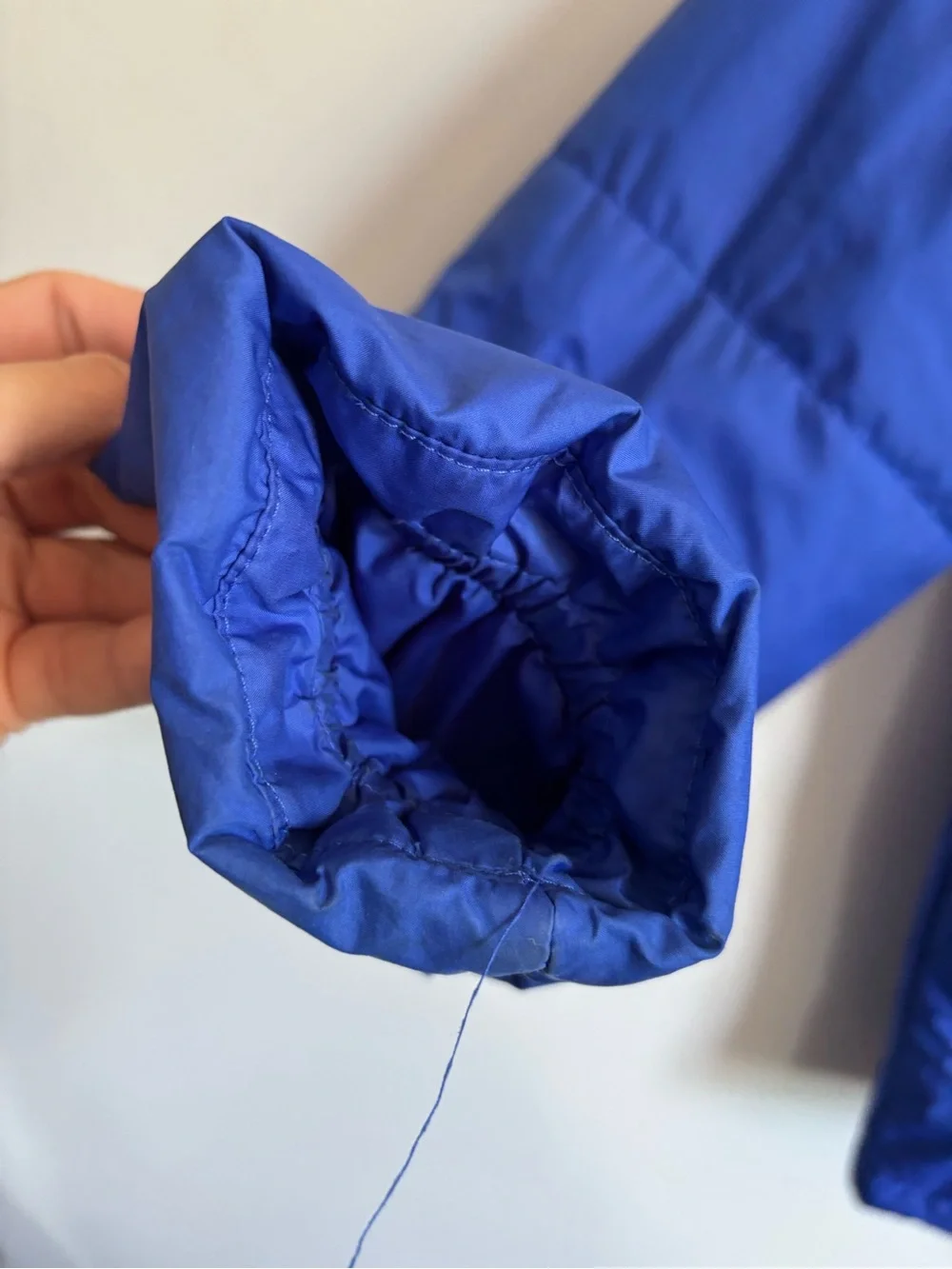 Men’s The North Face Royal Blue Puffer Jacket with Black Logo small